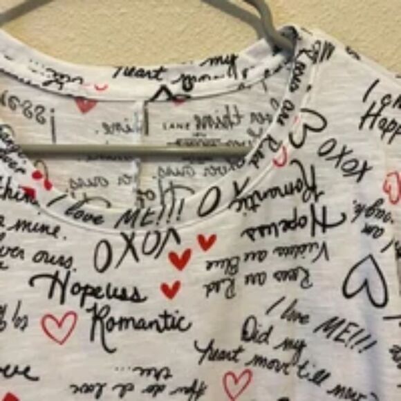 Lane Bryant Ruched-Sleeve Curved Hem Tee - Picture 5 of 6